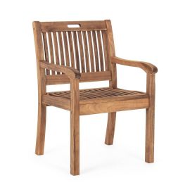 Scaune - Set de 2 scaune pentru exterior din lemn de salcam NOEMI