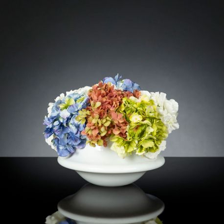 Aranjamente florale LUX - Aranjament floral mediu design LUX ATOLLO HYDRANGEA