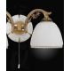 Aplice, corpuri de iluminat pentru pereti - Aplica de perete cu 2 brate din alama design italian 8606