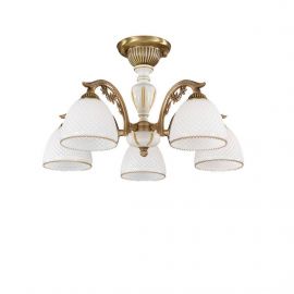 Lustre aplicate - Lustra aplicata clasica din alama 5 brate design italian 8606