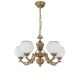 Candelabru din alama cu 5 brate design italian 8650