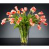 Aranjament floral mediu design LUX FAZZOLETTO TULIP