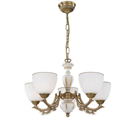 Candelabre, Lustre - Candelabru din alama cu 5 brate design italian 8656