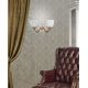 Aplice, corpuri de iluminat pentru pereti - Aplica clasica cu 2 brate din alama design italian 8656