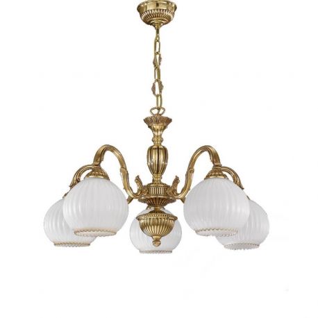 Candelabre, Lustre - Candelabru din alama cu 5 brate design italian 9300