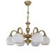 Candelabre, Lustre - Candelabru din alama cu 6 brate design italian 9300