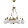 Lustra clasia din alama 6+2 design italian 9300
