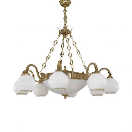 Lustre aplicate - Lustra clasia din alama 8+3 design italian 9300