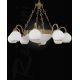 Lustre aplicate - Lustra clasia din alama 8+3 design italian 9300