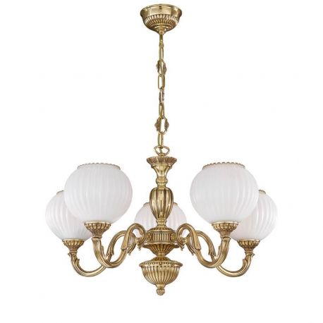 Candelabre, Lustre - Candelabru din alama cu 5 brate design italian 9350