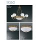 Candelabre, Lustre - Candelabru din alama cu 5 brate design italian 9350