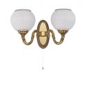 Aplica clasica din alama cu 2 brate design italian 9350