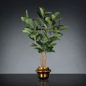 Aranjament floral mare decor festiv design LUX GOLD ATOLLO FICUS H-118cm