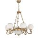 Candelabru clasic din alama 6+2 design italian 8550