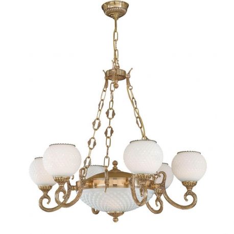Candelabre, Lustre - Candelabru clasic din alama 6+2 design italian 8550