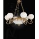 Candelabre, Lustre - Candelabru clasic din alama 6+2 design italian 8550
