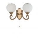 Aplica clasica din alama cu 2 brate design italian 8550