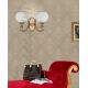 Aplice, corpuri de iluminat pentru pereti - Aplica clasica din alama cu 2 brate design italian 8550