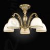 Lustra aplicata din alama cu 5 brate design italian 7055