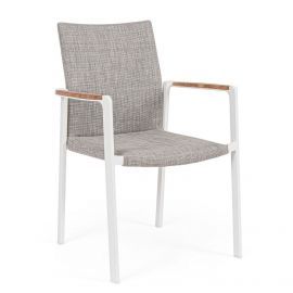 Scaune - Set de 4 scaune elegante de exterior JALISCO WHITE