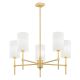 Candelabre, Lustre - Lustra cu 5 brate eleganta ABRUZZO alb