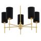 Candelabre, Lustre - Lustra cu 5 brate eleganta ABRUZZO negru