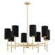 Candelabre, Lustre - Lustra cu 8 brate eleganta ABRUZZO negru