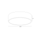 Plafoniere - Plafoniera design modern AMORE negru, diametru 35cm