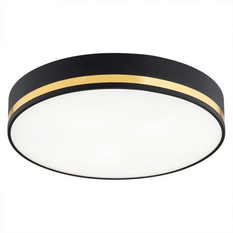 Plafoniere - Plafoniera design modern AMORE negru, diametru 45cm