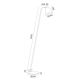 Lampadare - Lampadar, lampa de podea design modern AVALONE alb