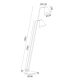 Lampadare - Lampadar cu 2 brate design modern AVALONE negru