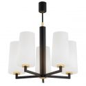 Lustra cu 5 brate design modern CAMELOT PLUS negru