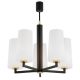 Lustra cu 5 brate design modern CAMELOT PLUS negru