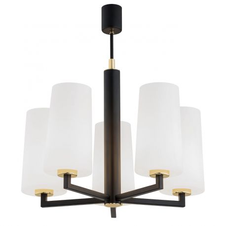 Candelabre, Lustre - Lustra cu 5 brate design modern CAMELOT PLUS negru