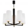 Lustra cu 5 brate design modern CAMELOT PLUS negru