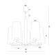 Candelabre, Lustre - Lustra cu 5 brate design modern CAMELOT PLUS negru