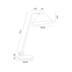 Veioze - Veioza, lampa de masa design modern GABIAN alb