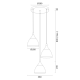 Pendule, Lustre suspendate - Pendul design modern MURANO negru
