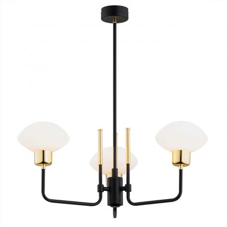 Pendule, Lustre suspendate - Lustra cu 3 brate design moderna RAVELLO negru