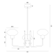 Pendule, Lustre suspendate - Lustra cu 3 brate design moderna RAVELLO negru