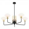 Lustra cu 5 brate design moderna RAVELLO negru