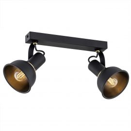 Plafoniere cu spoturi, Spoturi aplicate - Lustra cu 2 spoturi directionabile Twist negru
