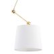 Pendule, Lustre suspendate - Pendul cu brat articulat design modern Zakyntos alama