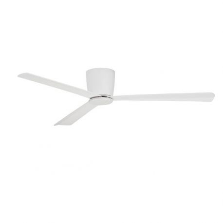 Lustre cu ventilator - Ventilator de tavan cu telecomanda design modern DELL alb