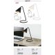 Veioze - Veioza, lampa de masa design industrial Monty alb