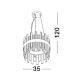 Pendule, Lustre suspendate - Lustra suspendata eleganta design modern Crown 35cm