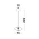 Pendule, Lustre suspendate - Pendul modern design decorativ KING auriu D-16cm