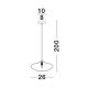 Pendule, Lustre suspendate - Pendul modern design decorativ KING auriu D-26cm
