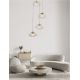 Pendule, Lustre suspendate - Lustra moderna cu 5 Pendule design decorativ KING aurie