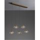 Pendule, Lustre suspendate - Lustra moderna cu 5 Pendule design decorativ KING aurie